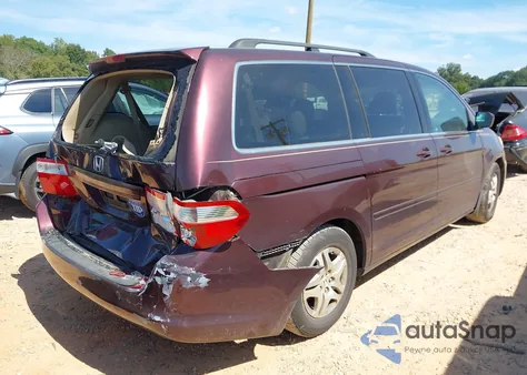 2007 Honda Odyssey Ex-L из США, поврежденный, VIN 5FNRL38757B462504